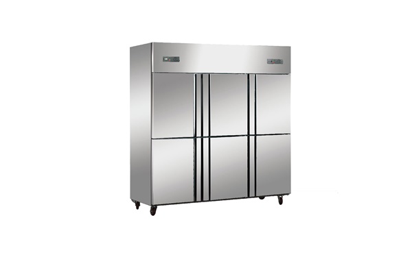 酒店廚房設備商用六門冷凍冷藏雙溫冰箱